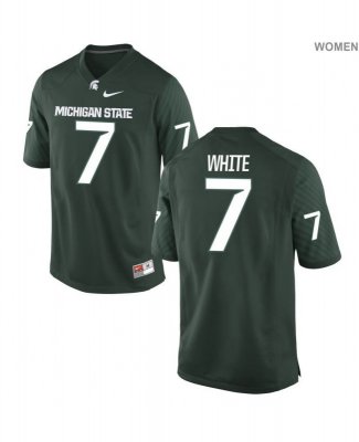 Women's Michigan State Spartans NCAA #7 Cody White Green Authentic Nike Stitched College Football Jersey XP32H88SC